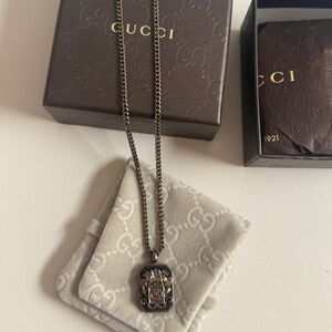 Gucci Pendant Broach Necklace